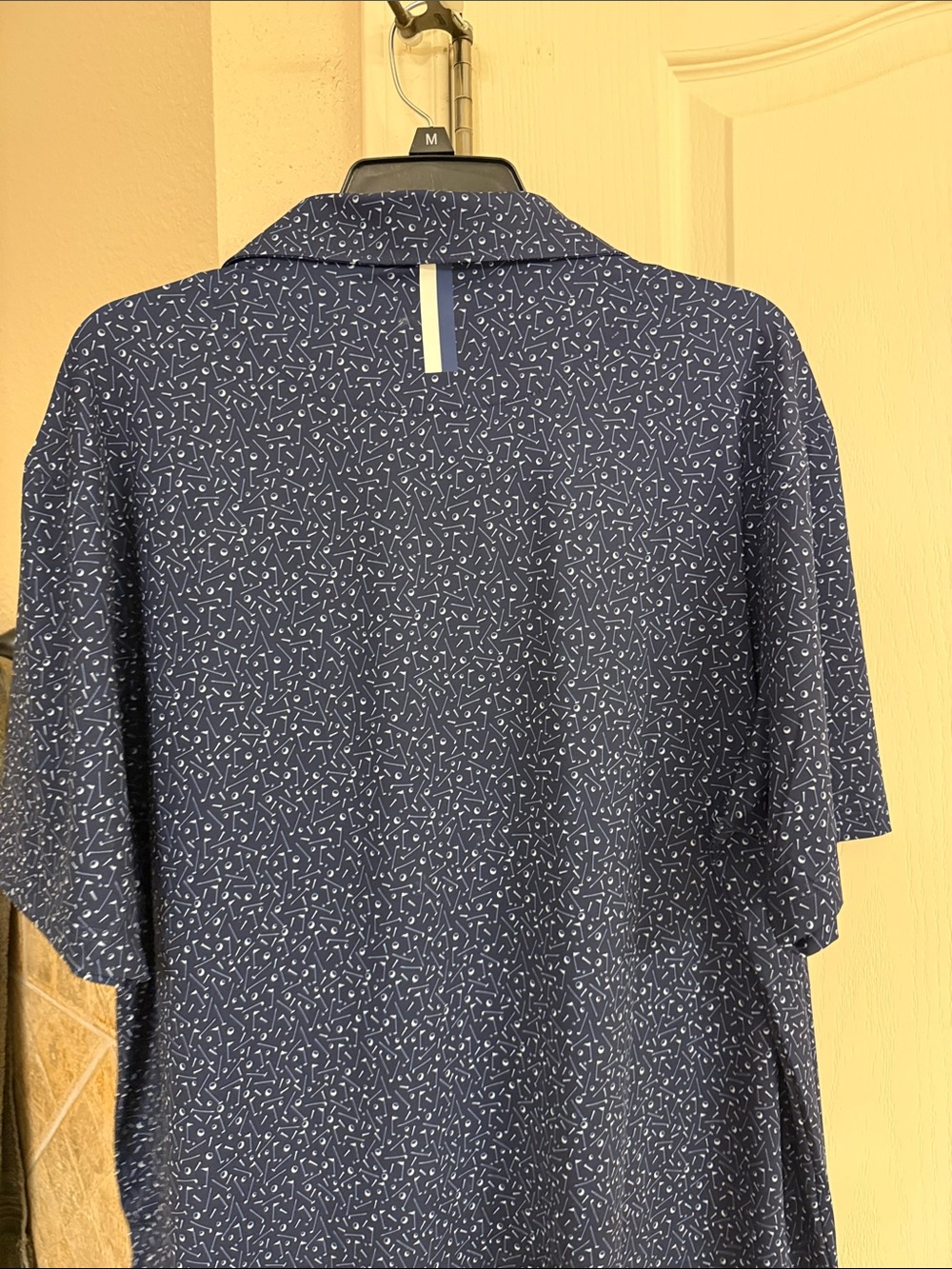 Rhoback NWOT Men's Navy Patterned Polo Shirt - XL - Picture 4 of 4